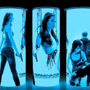 Glow in the Dark Terminator Sarah Connor Chronicles SciFi Action Cup Mug Tumbler